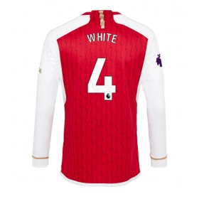 Arsenal Benjamin White #4 Hemmakläder 2023-24 Långärmad
